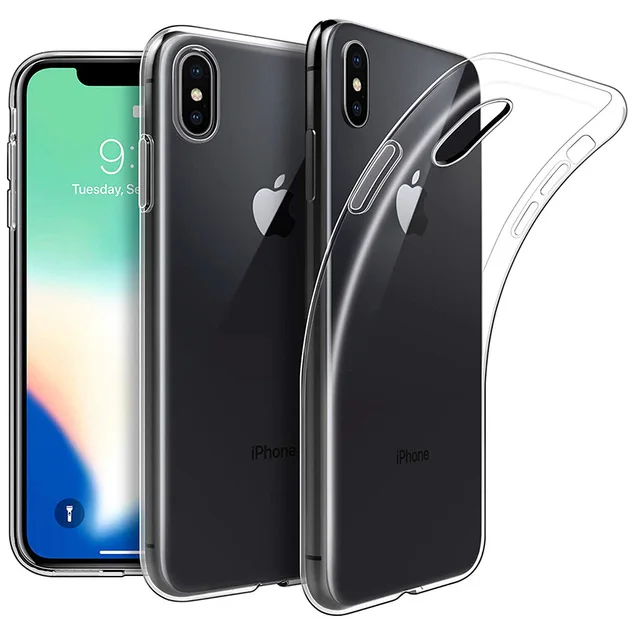 50 шт прозрачный Защитный чехол для iPhone XS Max X XR 8 Plus 7 6 S 5 SE телефона ультра тонкий