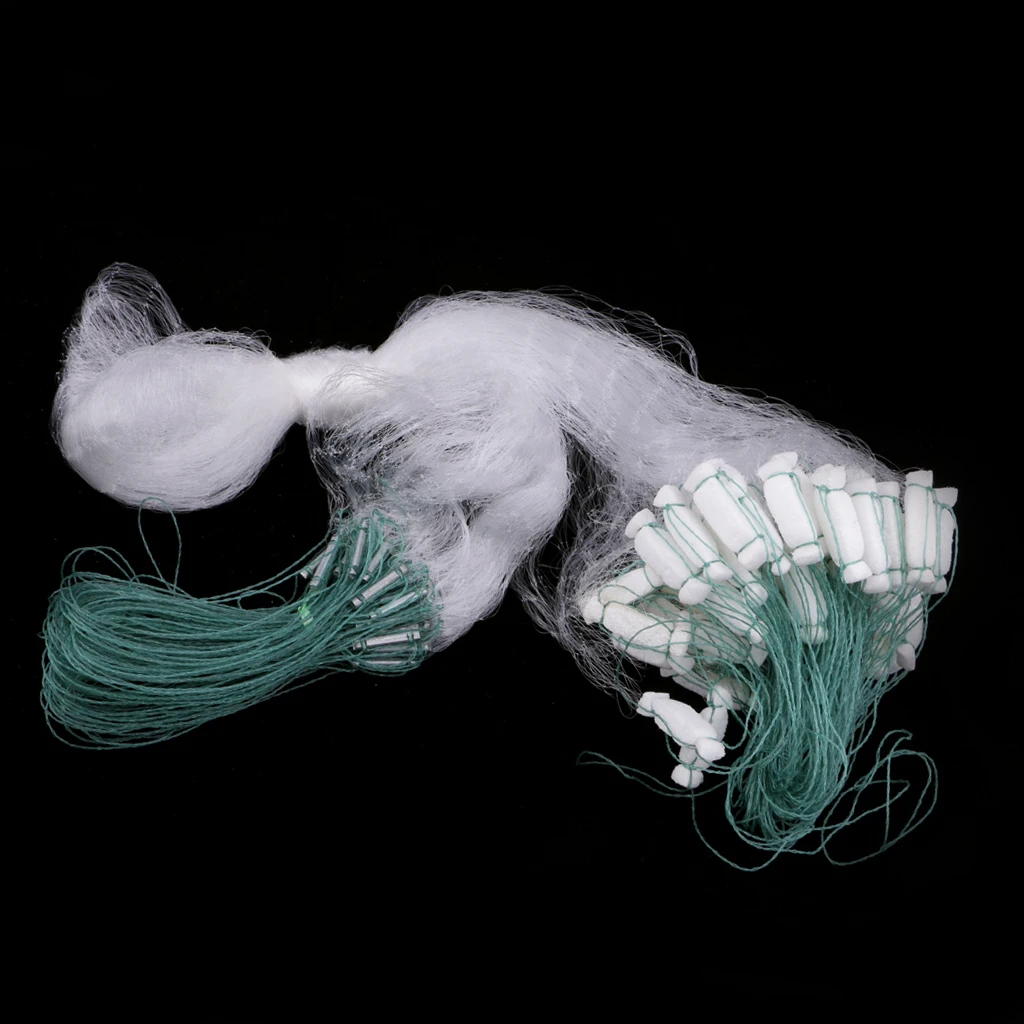 EVA Soft Fishing Net Nylon Fast Sinking Net Mesh Bait Trap with Lead Sinker 1 Layer Saltwater Fishing Casting Net Tool 
