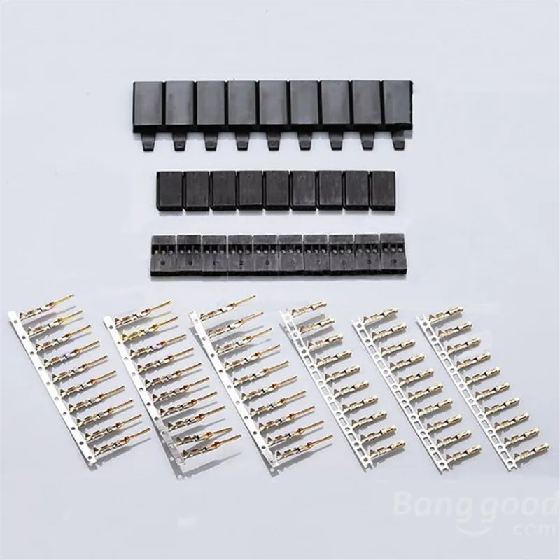 

10 Pairs Servo Plug Set Gold Plated Male & Female