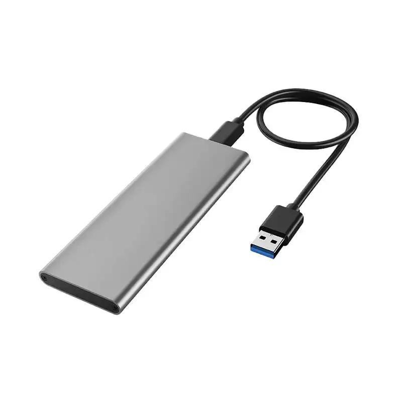 

M.2 Nvme To Usb3.1 Type-C Gen2 10Gbps Enclosure SATA Based SSD Hard Disk External Drive Box M.2 M-Key Ssd To Usb-C Adapter