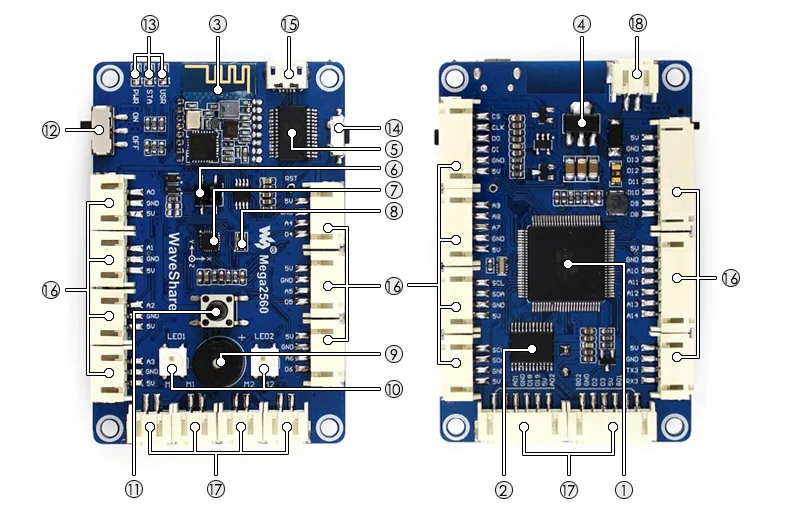 KitiBot-MG-T (EN) Стартер Робот строительные Kit с Mega2560 плате контроллера для детей Графический программирования отслежены версия