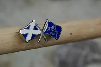 

Masonic Lapel Pins Badge Mason Freemason B64 Scotland and Mason Friendship Flags 2.8 and 1.3cm