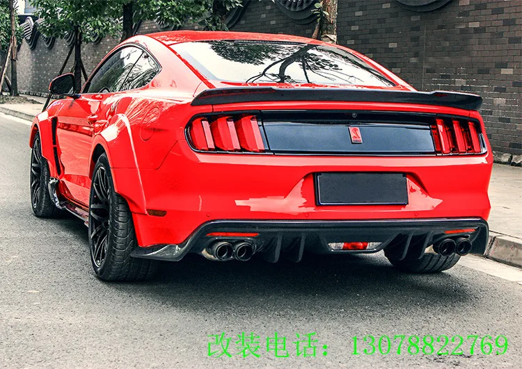

Fit for FORD MUSTANG 2015 2016 2017 ROUSH modified carbon fiber rear wing rear spoiler wing