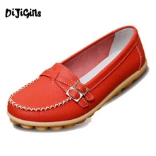 DIJIGIRLS/Женская обувь из натуральной кожи; женская обувь на плоской подошве; лоферы с пряжкой; слипоны; женская обувь на плоской подошве; Мокасины