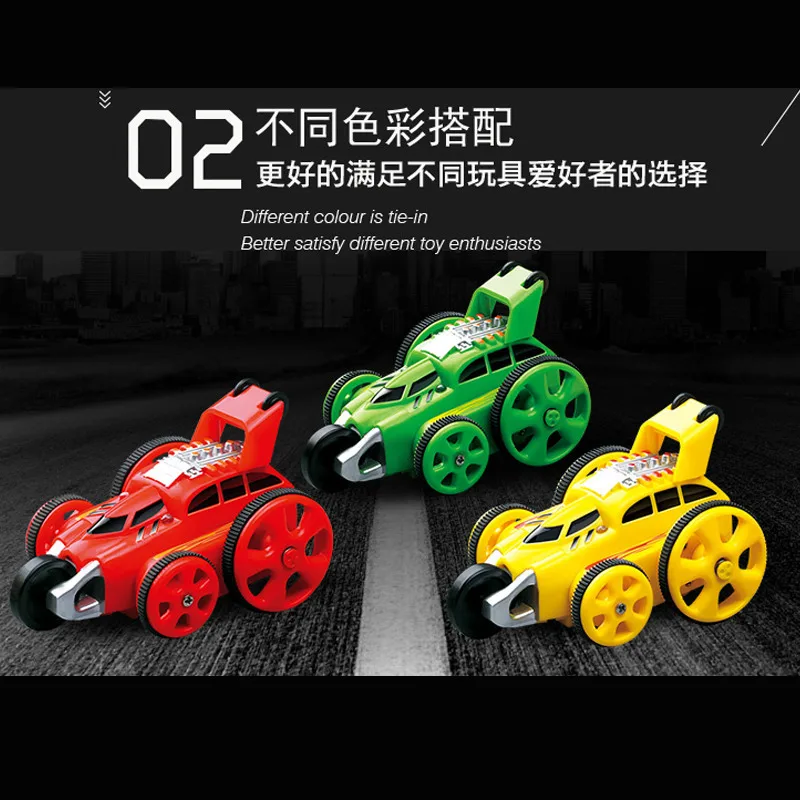 Карманный Электрический RC игрушки трюк гоночный автомобиль 2,4 г Телескопический прыжок 360 градусов вращение Мини RC трюки автомобиль с функцией автопоказа