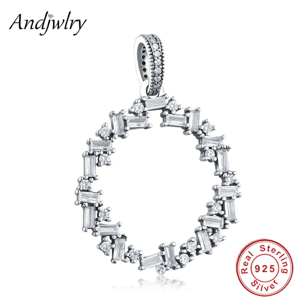 

Fit Original Pandora Charms Bracelet Real 925 Sterling Silver Square Clear Zirconia Interlinked Dangle Beads For Making Berloque