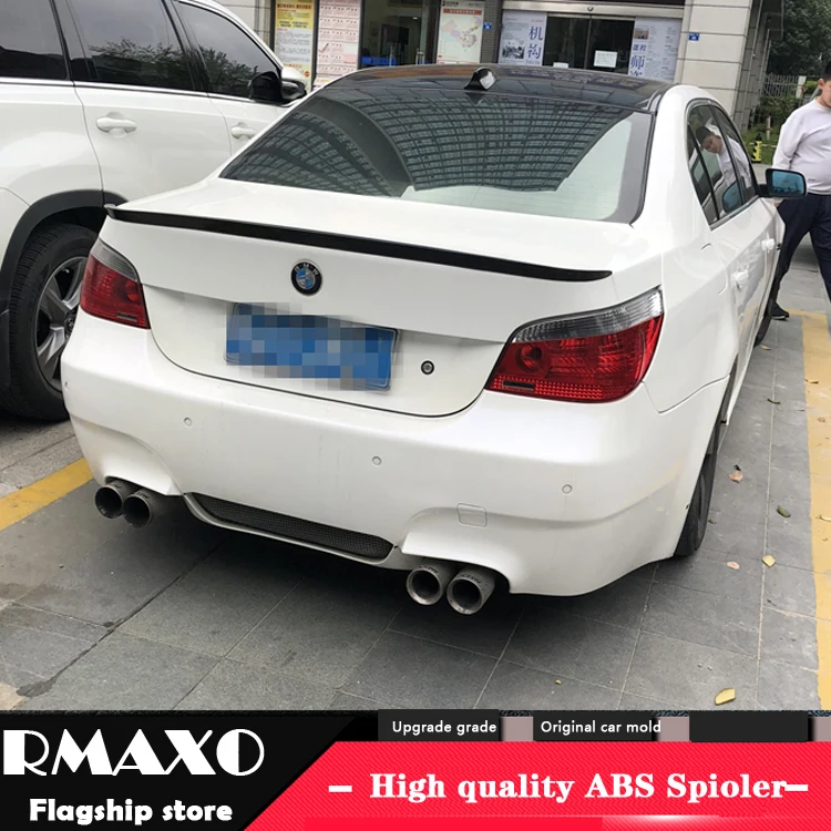 

For BMW M5 E60 Spoiler 2006-2010 520 525li 528li High Quality ABS Material Car Rear Wing Primer Color Rear Spoiler
