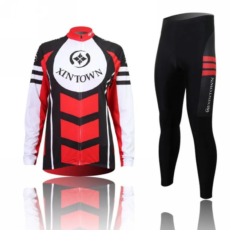 XINTOWN-Women-s-Cycling-Bike-Long-Sleeve-Clothing-Ropa-Ciclismo-Bicycle-Sports-Wear-Set-Jersey-BIB_