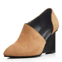 Sommer dame slip-on sexy frauen party schuhe büro dame hochzeit frauen cowsplit concise weibliche Elegante kleid arbeit karriere sandalen