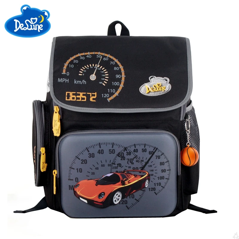 

Delune New Russia Style Orthopedic School Bags for Boys Car Ultralight Waterproof Backpack Child Kids School Bag Bolsa Feminina