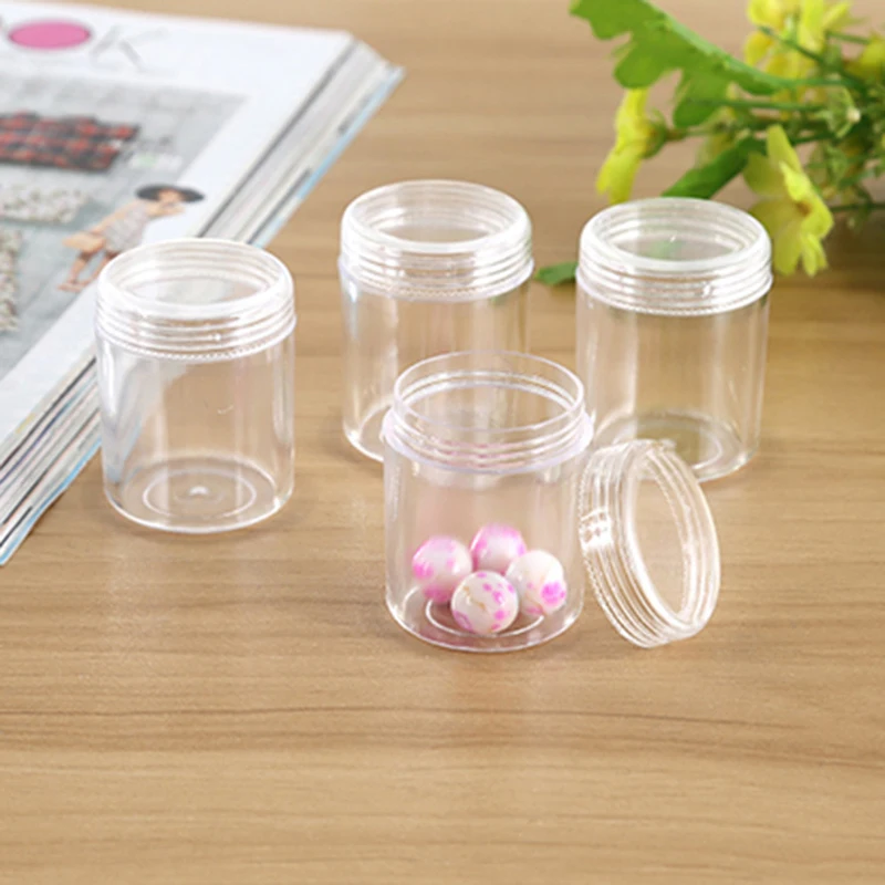 

20Pcs / Set Mini Cute Storage Box 38*38*50mm Transparent Plastic Decorative Small Boxes Jewelry Office Sundries Organization