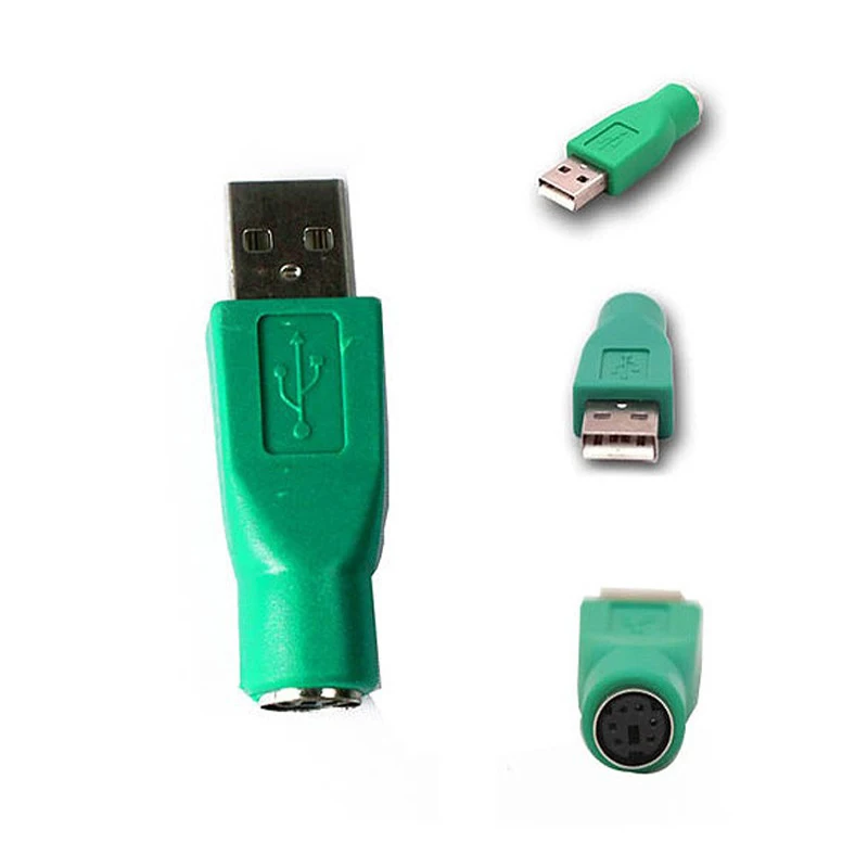 1pcs PS/2 to USB adapter/ Converter Mouse Keyboard Round Faster data