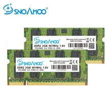SNOAMOO Laptop RAMs DDR2 2GB 667MHz- 800MHz PC2-6400S 200Pin 1.8V 2Rx8 SO-DIMM gwarancja pamięci komputera