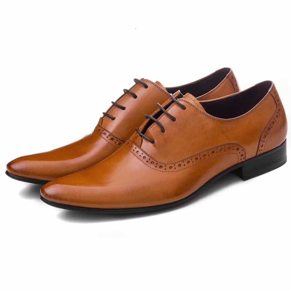 Большой размер EUR45 коричневые/черного/коричневого цвета; Мужские модельные туфли; натуральная кожа туфли-оксфорды обувь в деловом стиле мужские свадебные туфли