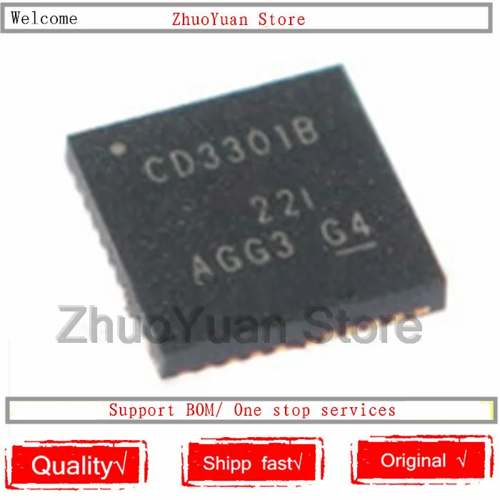 CD3301BRHHR CD3301B QFN-36 Leistungs-IC-Chip CD3301BRHHR CD3301B QFN-36 Leistungs-IC-Chip