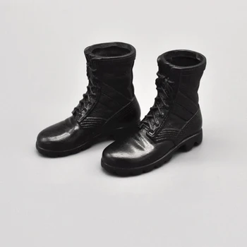 

1/6 Modern U.S Army Special Force Black Combat Tactical Boots Model FOR 12''Action Figures