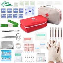 60 pcs de Primeiros Socorros Kit de Sobrevivência Kit De Emergência Saco Médico Portátil para Camping Car Home Office Viagem Torniquete JBC-M001(China)