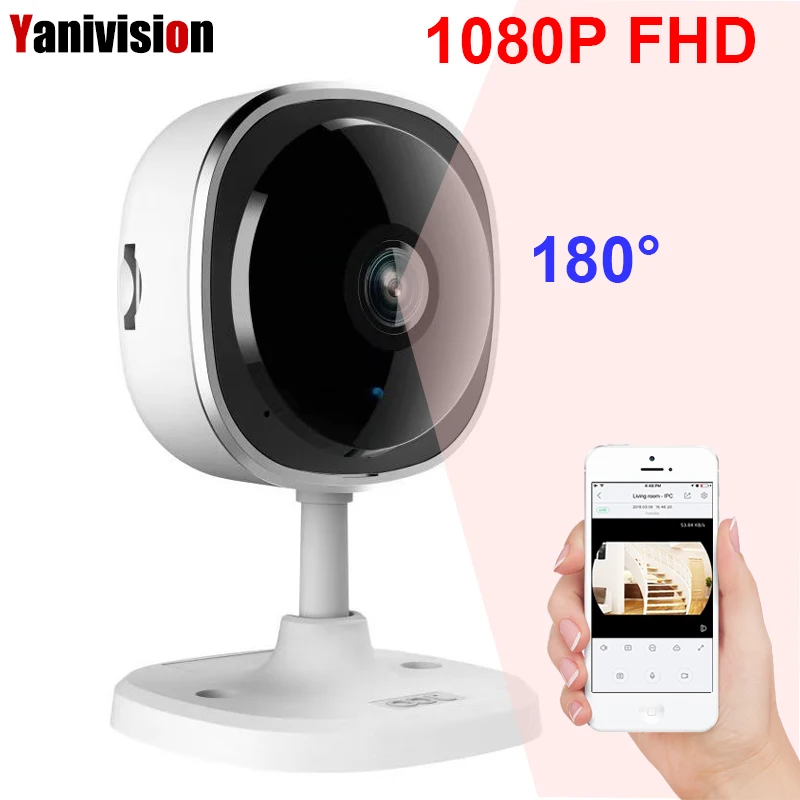 

HD 1080P Fisheye IP Camera Wireless Wifi Mini Network Camara Night Vision IR Cut Home Security Camara Wi-Fi Baby Monitor 2MP P2P