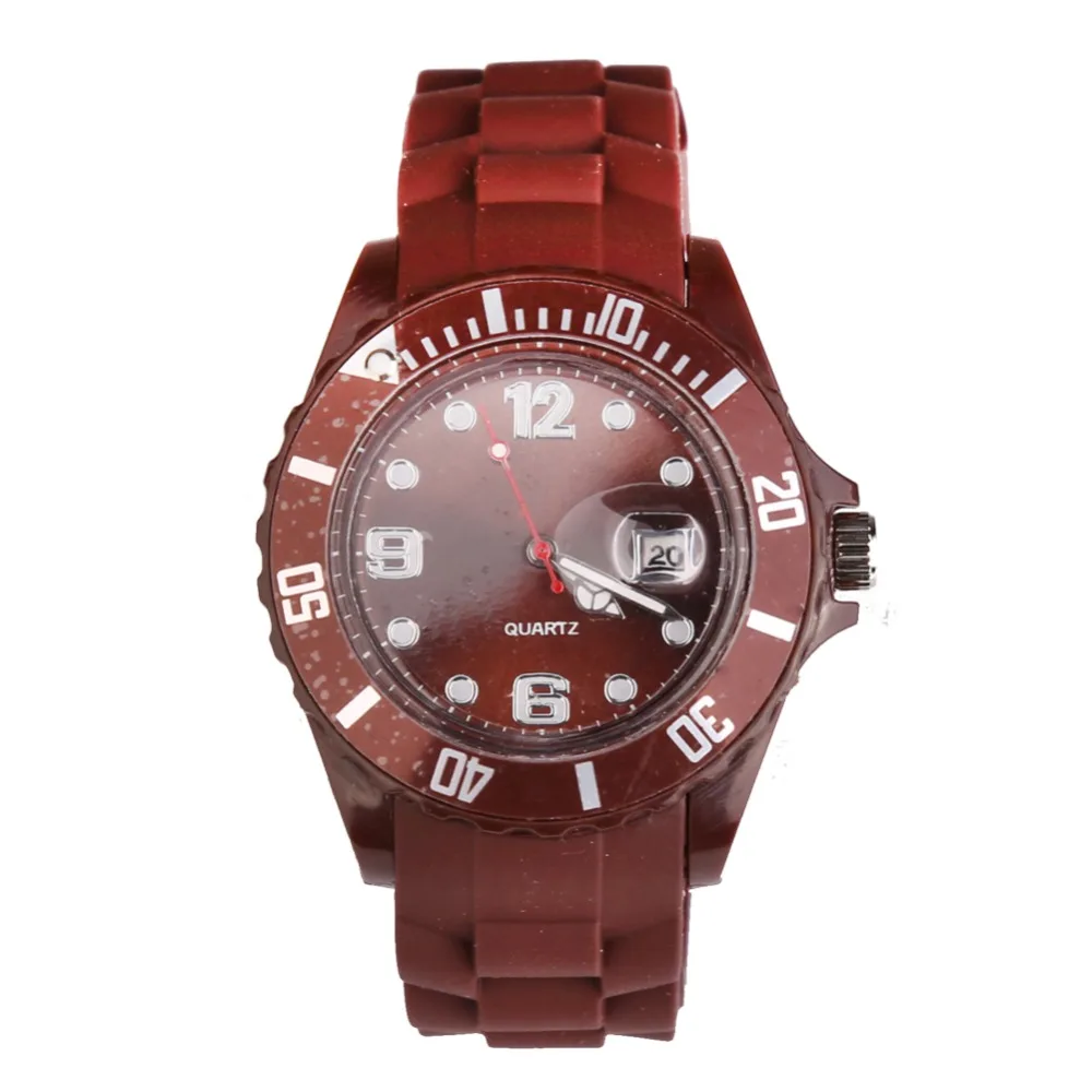 

New Fashion Unisex Women Wristwatch Quartz Watch Sports Casual Silicone Reloj Gifts Relogio Feminino Clock Digital Watch Coffee