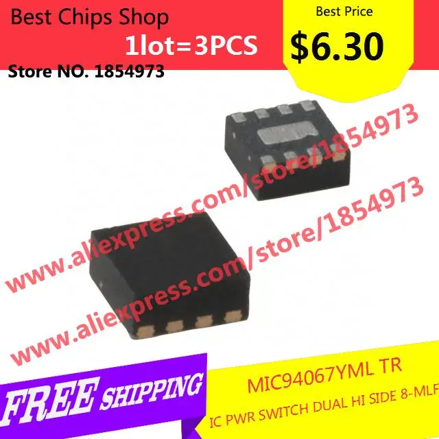 Бесплатная доставка 3 шт. = $6.30 Diy интегральные схемы MIC94067YML TR IC PWR выключатель