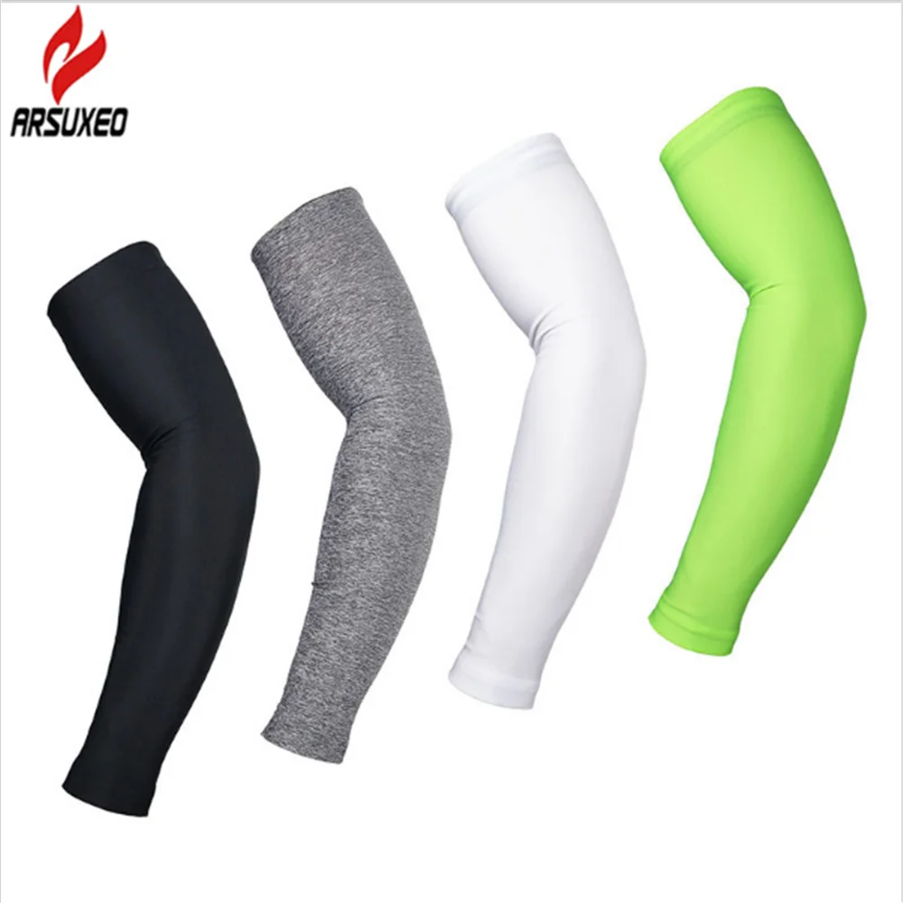 ARSUXEO Arm Sleeve Cycling Warmers Summer MTB Bike Bicycle Sleeves UV