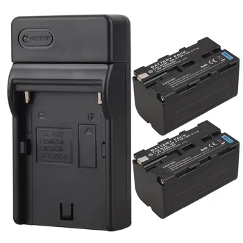

2x 5200mAh NP F750 NP F770 Digital Li-ion Battery + USB Charger For Sony NP-F750 NP-F770 Video Camera Replacement Batteries