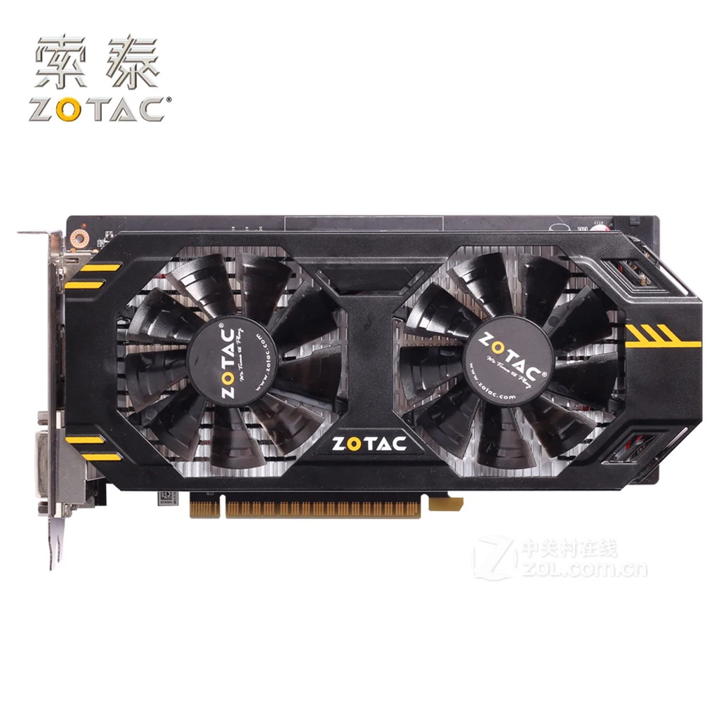 Оригинальная видеокарта ZOTAC GeForce GTX 650Ti 1GD5 Thunderbolt HA 128Bit 650 Ti GDDR5 графические карты