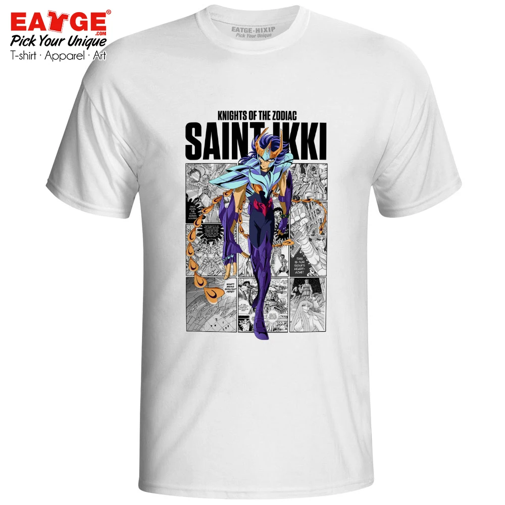 Gemini Saga T-shirt Gold Saints Anime Saint Seiya Knights of the Zodiac Print Funny T Shirt Active Novelty Style Women Men Top - Цвет: 06