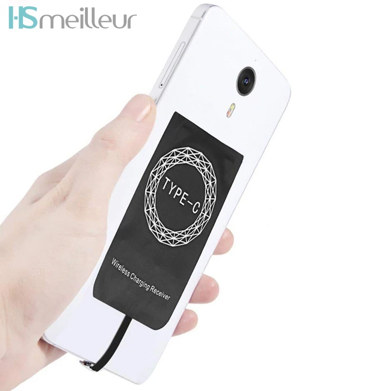

Hsmeilleur Type-C Wireless Charger Receiver For Oneplus 6t 6 5t Huawei Mate 20 Pro P10 P20 Lite USB Type C Qi Charging Receiver