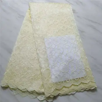 

Latest French Lace Fabric High Quality African Velvet Lace Fabric With Stones Embroidery Nigerian Party Dress 5 Yards