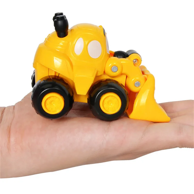 Kawaii-3Pcs-Lot-Mini-Cartoon-Engineering-Vehicles-Inertial-Car-Excavator-Sand-Truck-Forklift-Model-Children-Best (4)