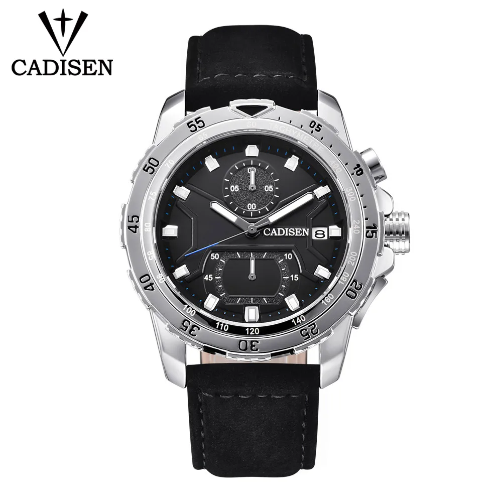 

CADISEN new fashion men's watch top brand luxury quartz watch waterproof leisure military watch