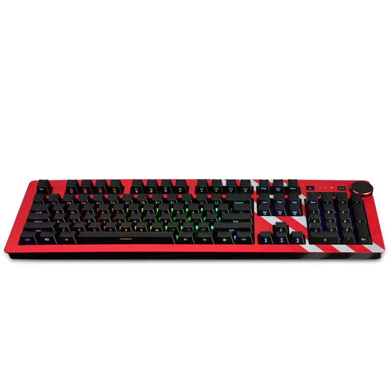 Игровая клавиатура Ajazz AK60 RGB серебристый и синий переключатель 110 клавиш