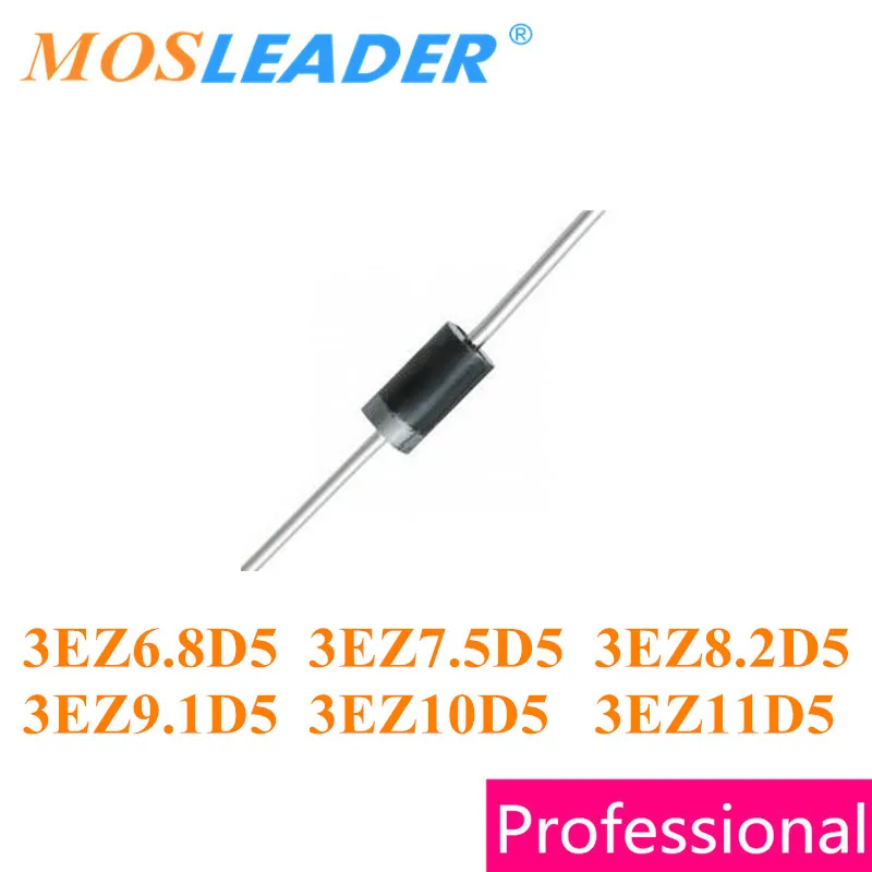 Mosleader 1000PCS DO15 3EZ6.8D5 6.8V 3EZ7.5D5 7.5V 3EZ8