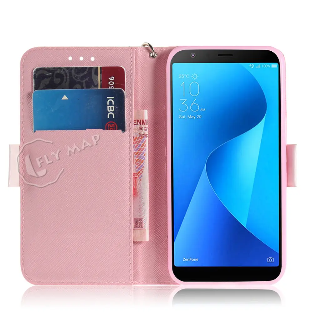 Флип чехол для ASUS Zenfone Max Plus (M1) ZB570TL 570 X018D X018DC силиконовый телефона Etui кожаный 5 5Z