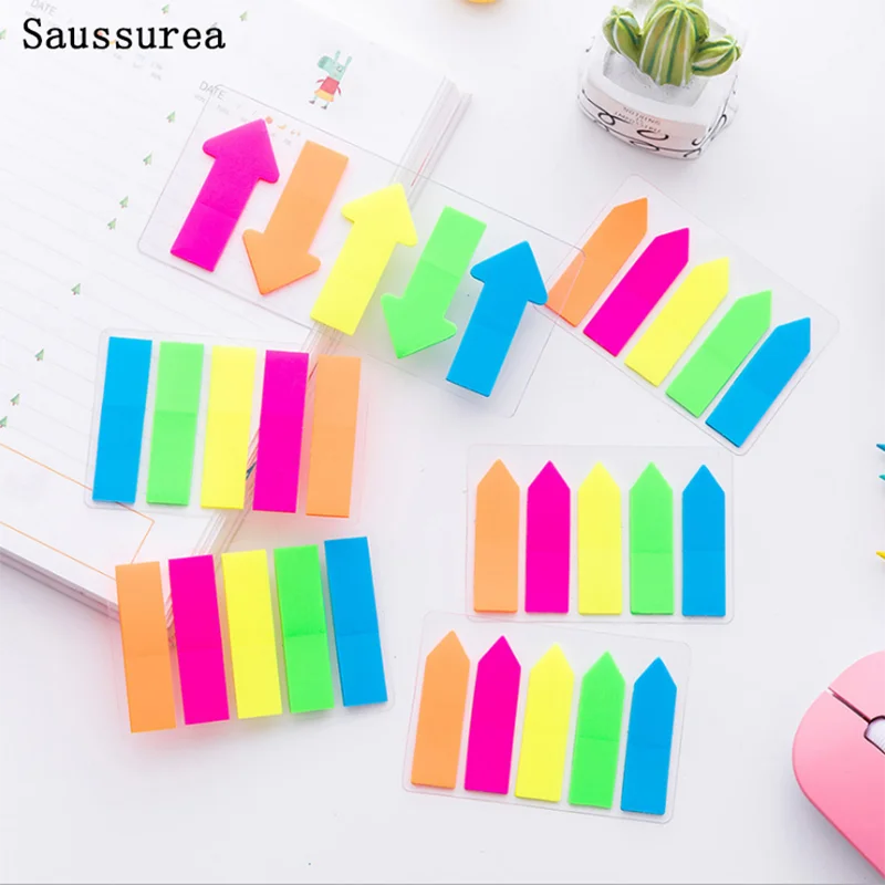 Kawaii Page Markers Sticky Notes Memo Pads Color Stick Markers Notepad Page Index Flags Sticky Office School Supplies Stationery