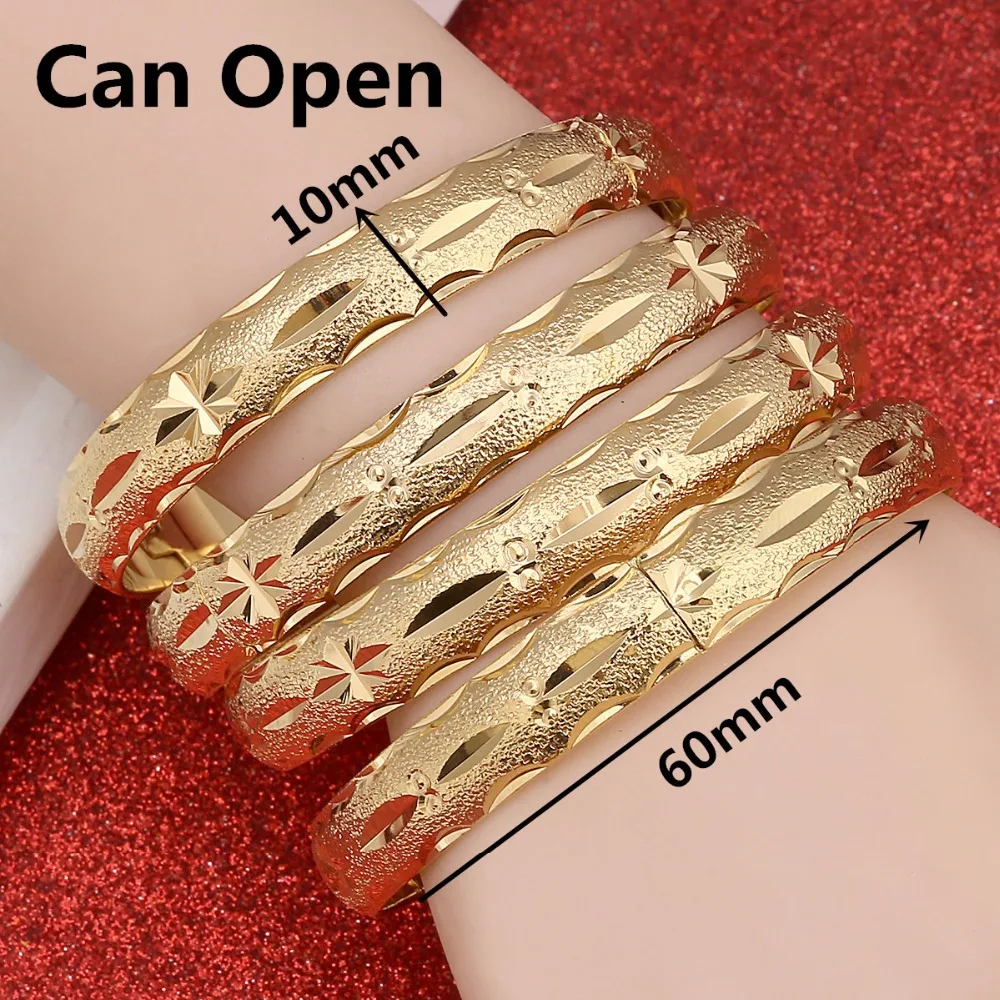 24k Gold Bangle for Women Gold Dubai Bride Wedding Ethiopian
