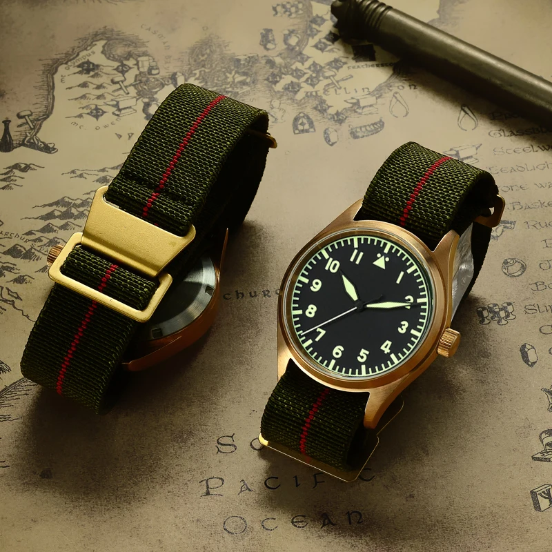 Мужские часы San Martin Cusn8, бронзовые, автоматические, 200 м, водостойкие, сапфировое стекло, Swiss ETA 2824-2, винтажные наручные часы для дайвинга
