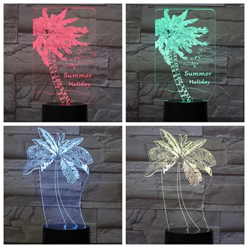 

Coconut Tree Led Night Light USB Touch Sensor RBG Novelty Lighting Child Kids Baby Holiday Gift Gadget Fruit Table 3D Lamp Decor