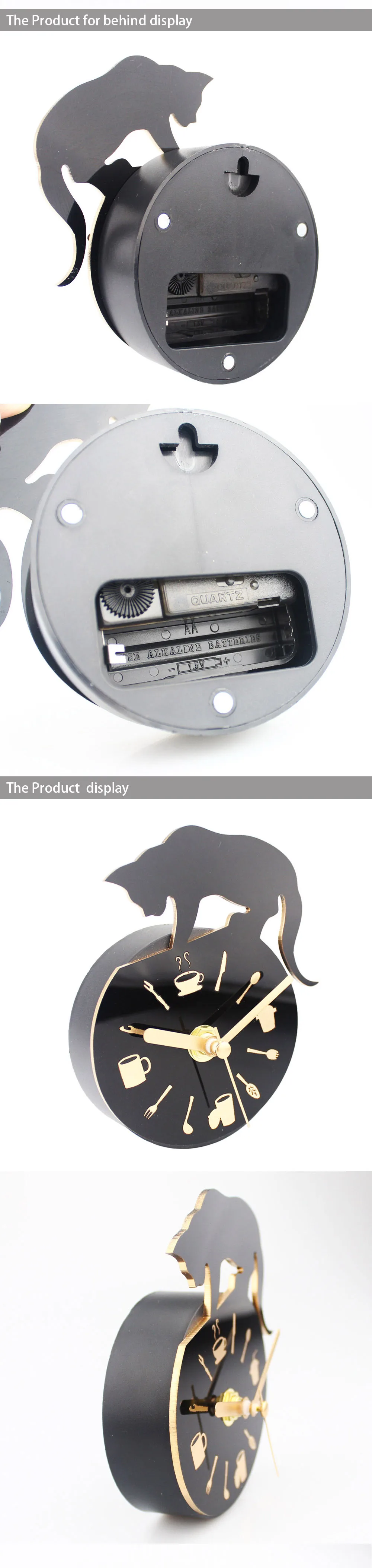 Clock Fridge Magnet  Cat-4-2