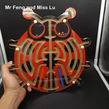 Большой скарабей лабиринт деревянные головоломки магнитный шар лабиринт Brian Mind игрушки Развивающая игра игрушки для детей