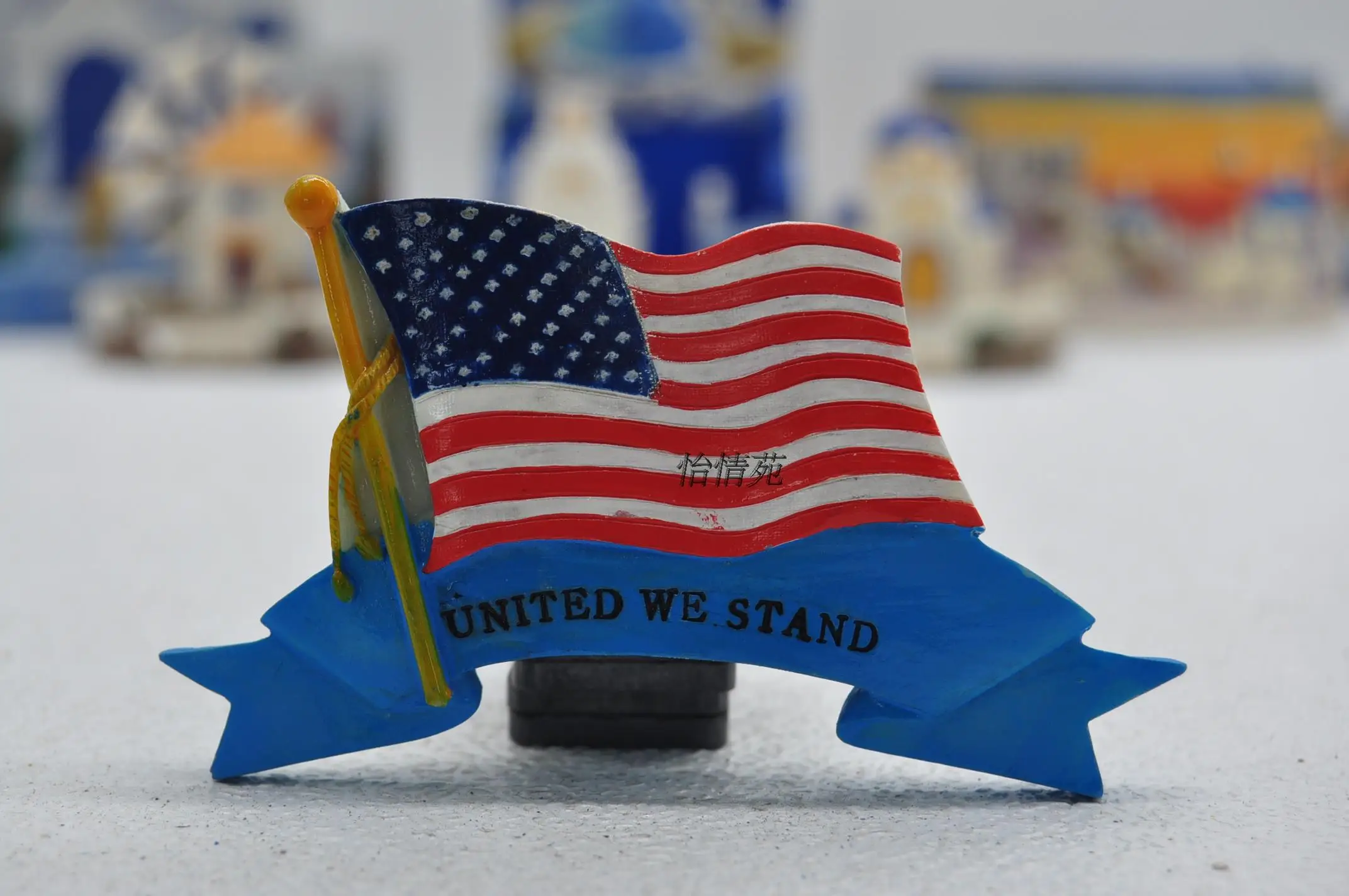 Ручная роспись США Чайка Орел флаг 3D магниты на холодильник сувениры для туристов холодильник магнитные наклейки подарок-аксессуар - Цвет: 2832