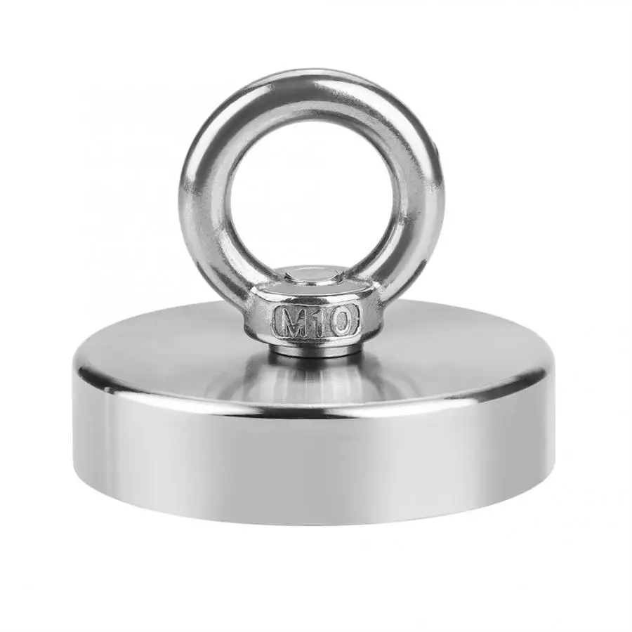 

magnet D75 Recovery Super Strong Pull Sea Fishing Neodymium Magnet Hunting Charm Eyebolt strong magnet