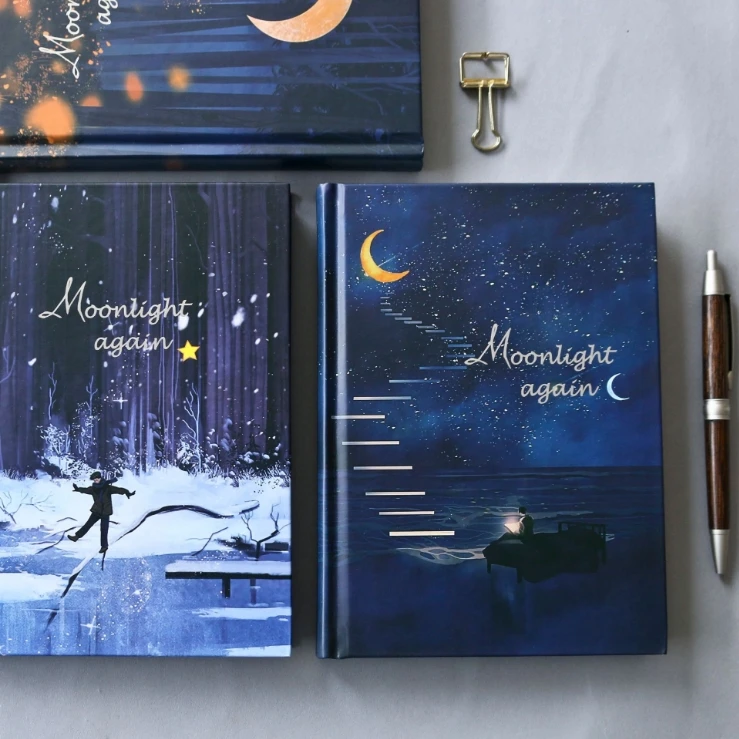 MIRUI &quotMoonlight&quot Жесткий Чехол красивый милый блокнот журнал пустой Бесплатный