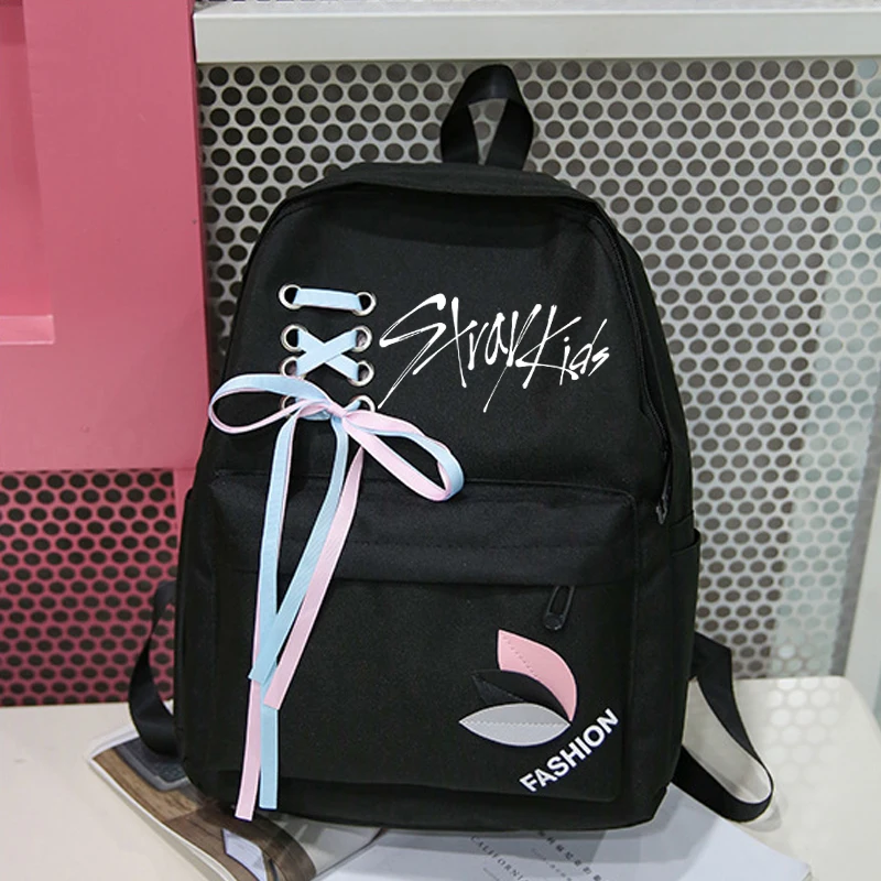 Comprar Nuevo Harajuku Exo mochila mujer Harajuku Got7 Monsta X Dos veces Stray Kids Nct bolsa de lona mochilas niñas mochilas saco A Dos mujeres