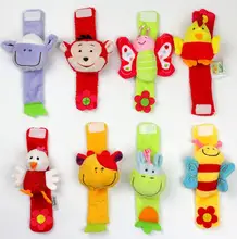 Soft Animal Baby Rattles Children Infant Newborn Plush Sock Baby Toy Hand Wrist Strap Christmas Gift 40%off