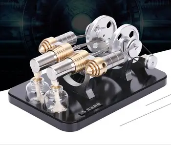 

Two-cylinder Stirling engine model Generator set Stirling Micro-generator