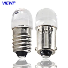 BA9S E10 LED 6v 24v 12v small lamp Instrument light Dc 6 12 24 volt SMD 0.5W car auto Indicator Warning signal bulbs car-styling