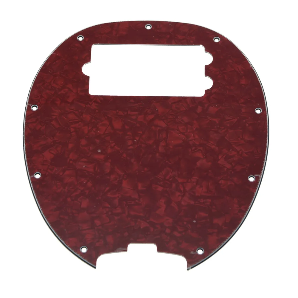 Bass Pickguard MusicMan Stingray MM4 царапина пластины с винтами для Music Man MM2 4 струны гитары запчасти различные цвета - Цвет: Red Pearl