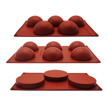 

Half Ball Sphere Silicone Cake Mold Muffin Chocolate Forms Cookie Baking Mould Pan For Candy Chocolate Bakeware